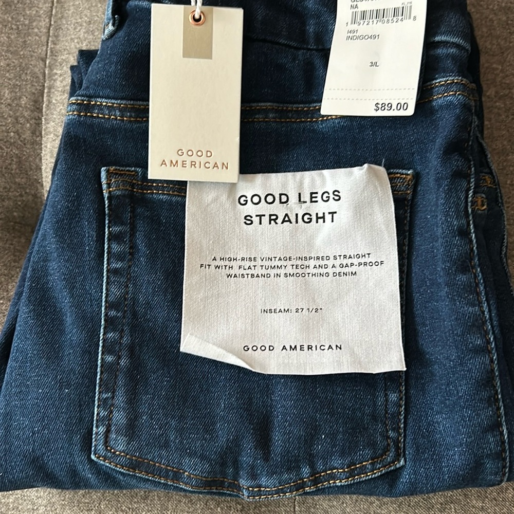 Good American straight jeans size L